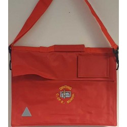 Dinting book bag with strap